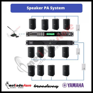 Paket Sound System Public Address Speaker Yamaha | 3 Zona 12 Speaker